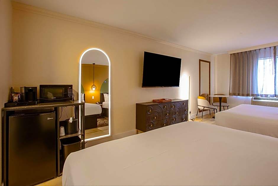 Room with Two Queen Beds and Sofa