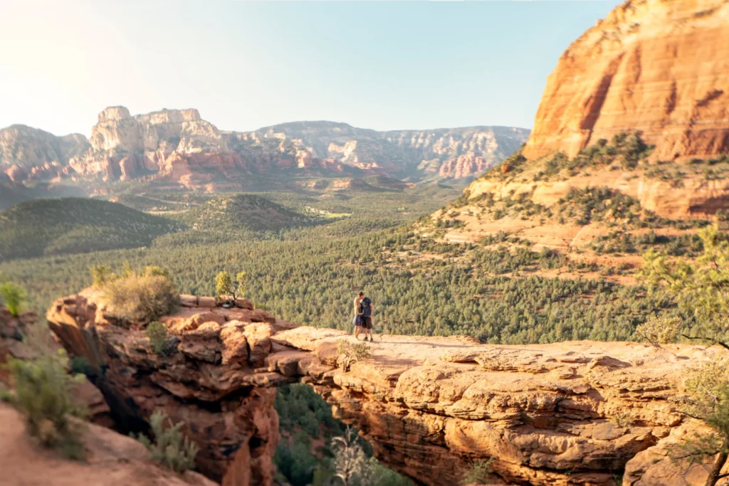 Firepit gathering on a Sedona girls getaway