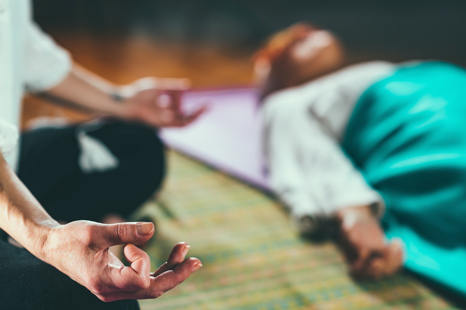 Guided meditation session in Sedona