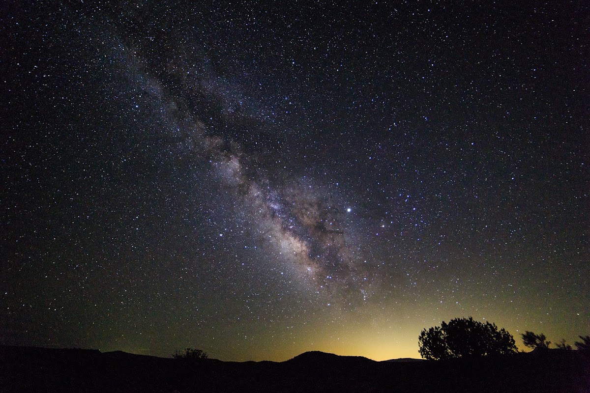 The Milky Way over Sedona's dark sky skies