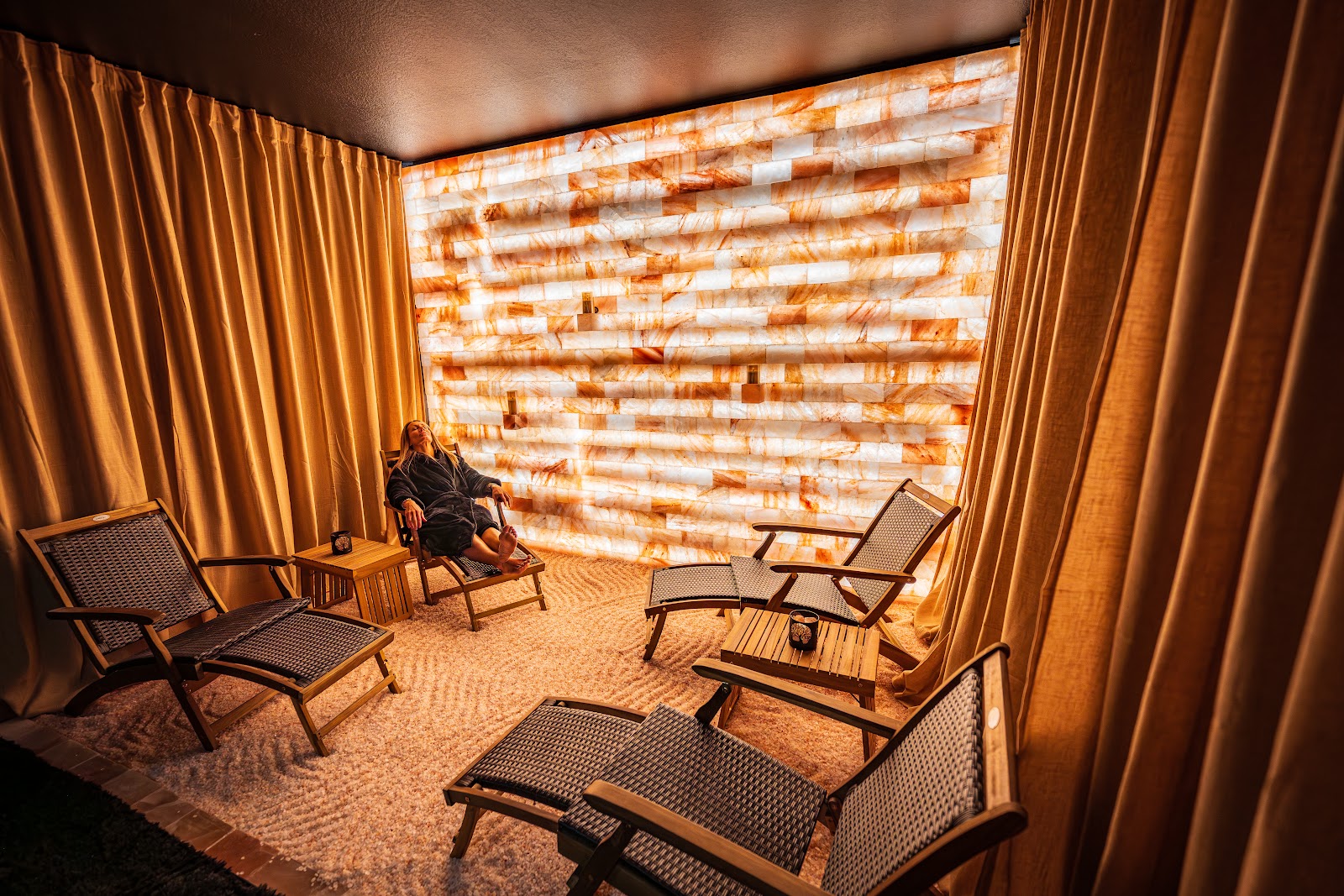 Himalayan salt room at Arroyo Pinion Hotel in Sedona