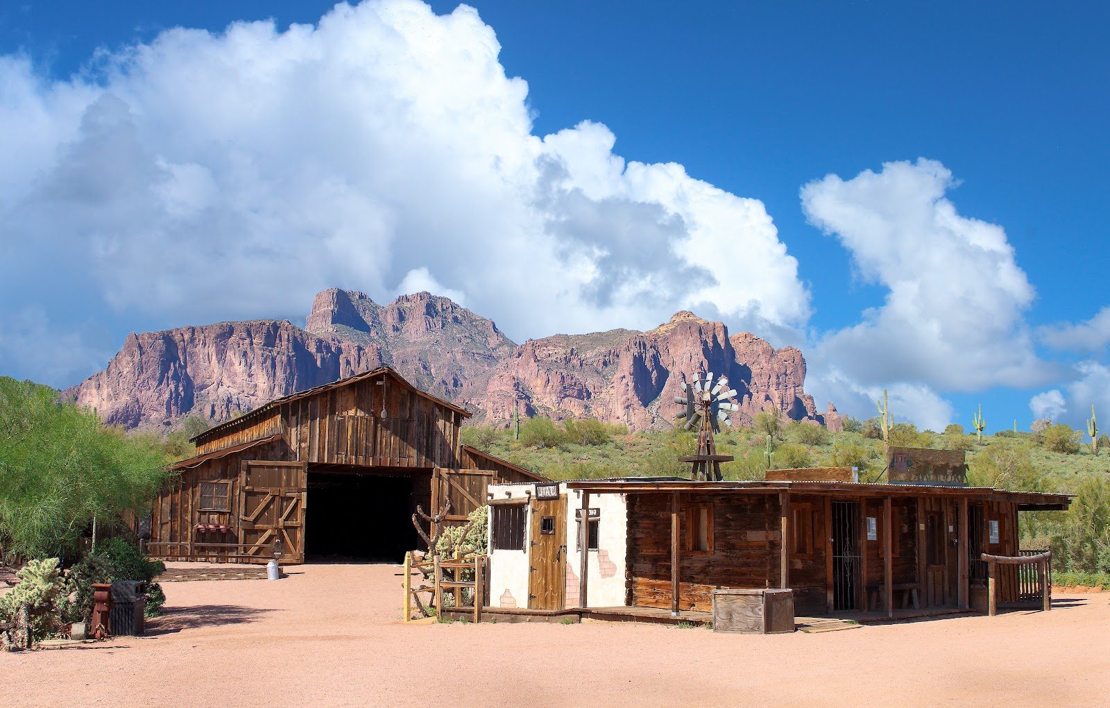 Historic Old West homestead in the Arizona desert from the era when Sedona Schnebly settled Oak Creek